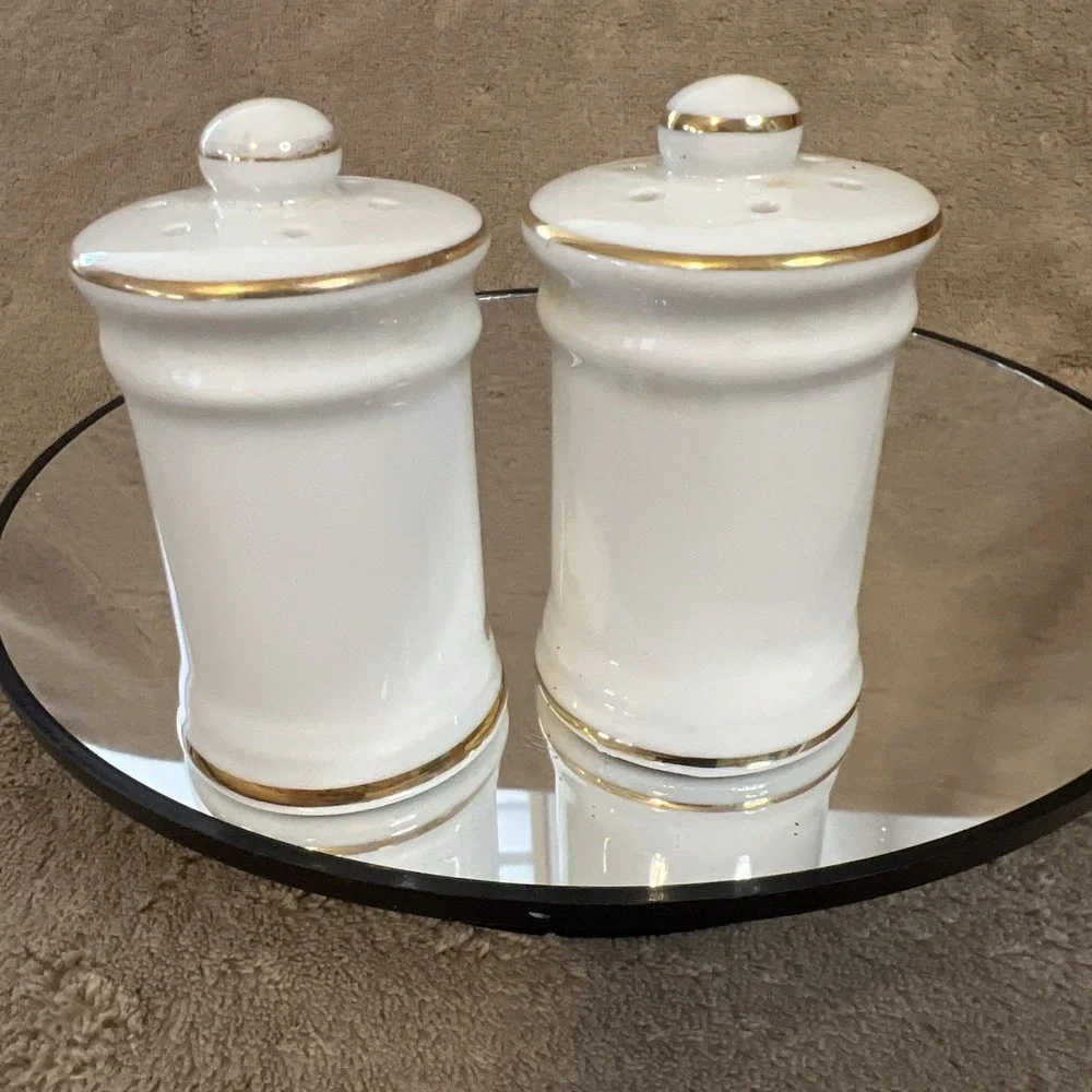 Vintage Walt Disney Productions Disney World Ceramic Salt and Pepper Shakers Set